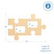 Wood Puzzle Piece Cutout, 12 inch, with 2 4x6 inch Photo Slot | Woodpeckers
